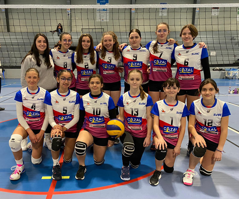 photo de l'équipe féminine des M15 du svbc